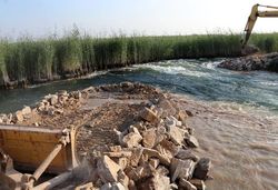 آب هورالعظیم همچنان به عراق می‌رود!