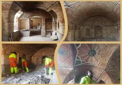 آوار برداری داخل بنا در خانه تاریخی کلکته چی