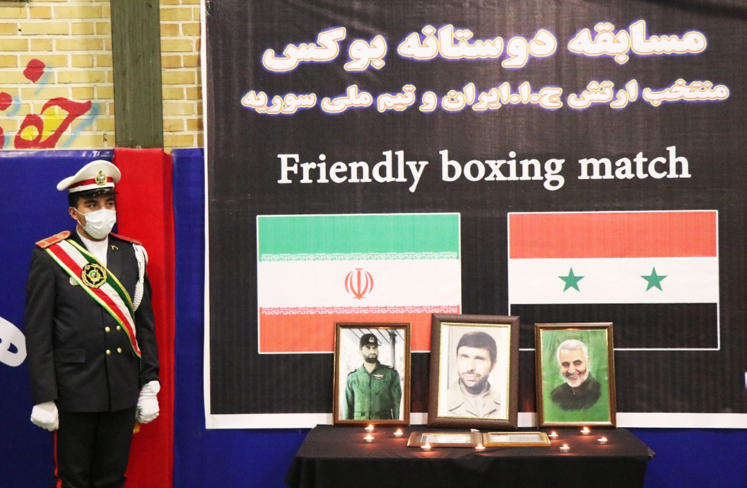 مسابقه دوستانه بوکس منتخب ارتش با تیم ملی سوریه برگزار شد