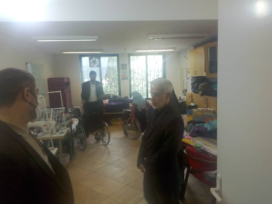 ضد عفونی و کمک مواد غذایی به مرکز توانبخشی هفتم تیر توسط سازمان ورزش سپاه