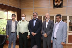 دیدار فرمانده‌هان انتظامی البرز و شهرستان فردیس با نائب رئیس شورای شهر و شهردار فردیس