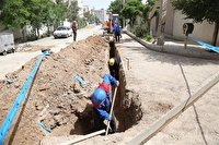 عملیات اصلاح بیش از ۲۰۰۰ متر از شبکه‌های قدیمی شهر واوان