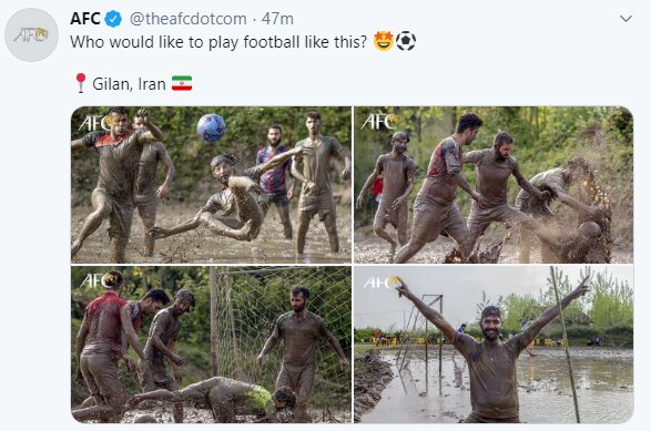 فوتبال شالیزاری در ایران سوژه فیفا و AFC