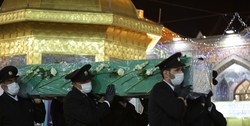 پیکر پاک شهید «محمدرضا فیضی» در حرم مطهر رضوی تشییع شد