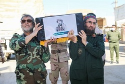 ورود پیکر مطهر شهید والامقام «نسیم افغانی» به فرودگاه مشهد
