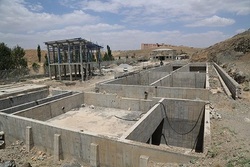 پیشرفت ۷۰ درصدی سازه‌ی تصفیه خانه فاضلاب چادگان