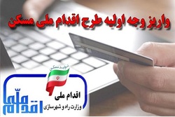 فرصت ۱۵ روزه متقاضیان طرح ملی مسکن برای واریز ۴۰ میلیون تومان بعنوان آوده اولیه