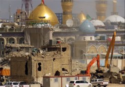 کمک مؤمنانه اصناف برای بازسازی صحن حضرت زینب (س)