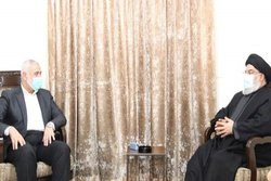 «اسماعیل هنیه» و «سید حسن نصرالله» با یکدیگر دیدار کردند