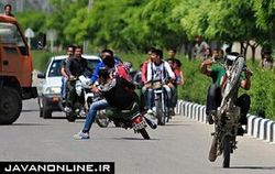 آلودگی صوتی کورس شبانه موتورسوران در پایتخت