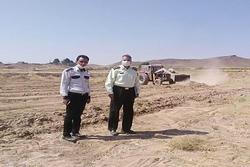 رفع تصرف بيش از هزار مترمربع از اراضی دولتی شهرستان تربت حیدریه