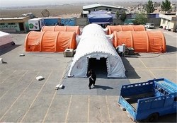 کرونا بیمارستان صحرایی اصفهان را دوباره برپا کرد