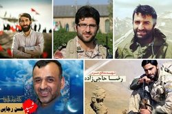 برگزاری مراسم وداع با پیکر شهدای مدافع حرم در مازندران، خوزستان و کهگیلویه و بویراحمد