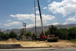 تعویض الکتروپمپ چاه شماره دو شهر خواف