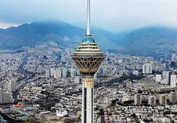 لیزرشو برج میلاد در شب میلاد حضرت رسول(ص)