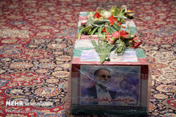 مراسم تشییع شهید محسن فخری‌زاده برگزار شد