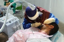 500مورد خدمات دندانپزشکی رایگان باحضور گروه‌های جهادی