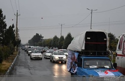 حرکت کاروان خودرویی در شهرستان فردیس در محکومیت ترور شهید فخری زاده