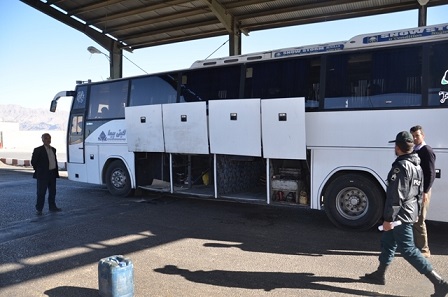توقیف اتوبوس مسافربری با ۷۰۰ میلیون ریال کالای قاچاق در 