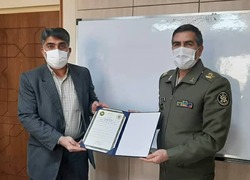 امیر سرتیپ دوم جمشید فولادی با رئیس سازمان بسیج ورزشکاران کشور دیدار کرد