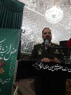 برپایی محفل انس با قرآن کریم کارکنان ارتش در صحن امامزاده صالح (ع)