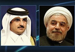 تاکید روحانی و امیر قطر بر توقف فوری حملات علیه فلسطین/ سازمان همکاری‌های اسلامی فعال‌تر شود