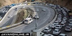 ترافیک سنگین در مسیر جنوب به شمال محور کندوان