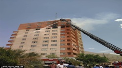 جزئیات حادثه آتش سوزی در یک برج ده طبقه
