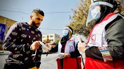 مشارکت امدادگران در قالب طرح حامیان سلامت انتخابات در اردبیل