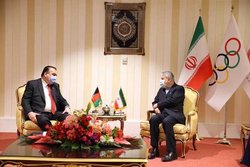 حضور هیات ورزش افغانستان در کمیته المپیک و دیدار با صالحی امیری