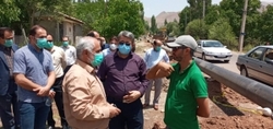 بازدید سرپرست شرکت گاز استان البرز از پروژه های گازرسانی شهرستان طالقان