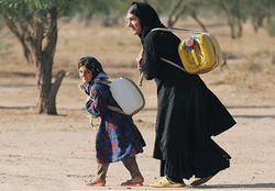 عروس زاگرس، سیاهپوش کمبود آب