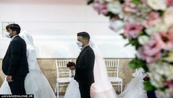 آیین ازدواج ۲۱ زوج کم‌برخوردار برگزار شد