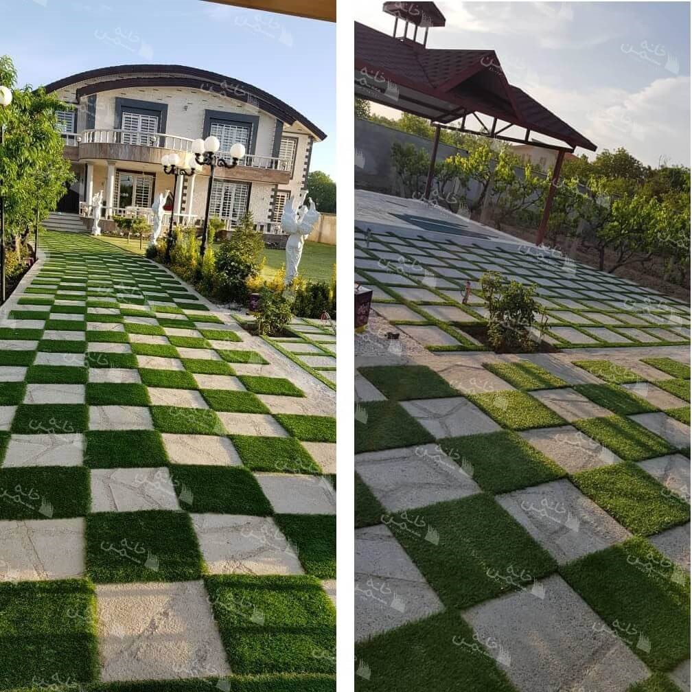محوطه سازی با چمن مصنوعی
