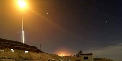 مقابله پدافند هوایی سوریه با اهداف متخاصم در اطراف دمشق