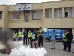 برگزاری مانور خودحفاظتی در آبفای استان اصفهان