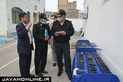 کشف ۱۳۳ قبضه اسلحه جنگی و شکاری