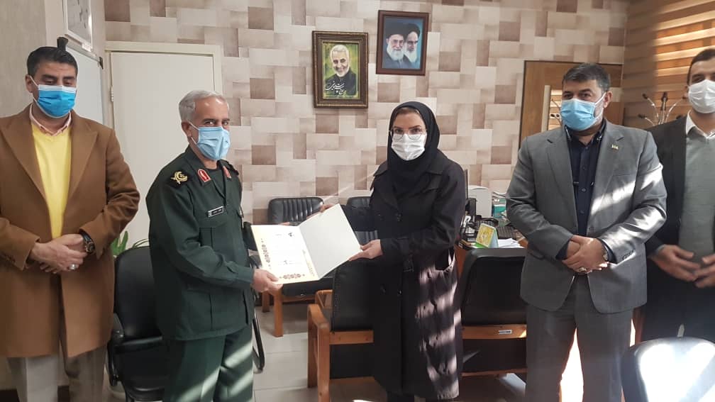 تجلیل و تقدیر از کادر درمان توسط سردار یزدانی