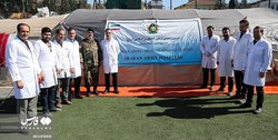بیمارستان ۵۰ تختخوابی نیروی زمینی ارتش در ترکیه برپا شد