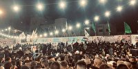 رژه نظامی گروه‌های مقاومت بیخ گوش صهیونیست‌ها