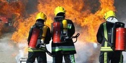 حریق گسترده یک ساختمان مسکونی در خیابان ولیعصر (عج)