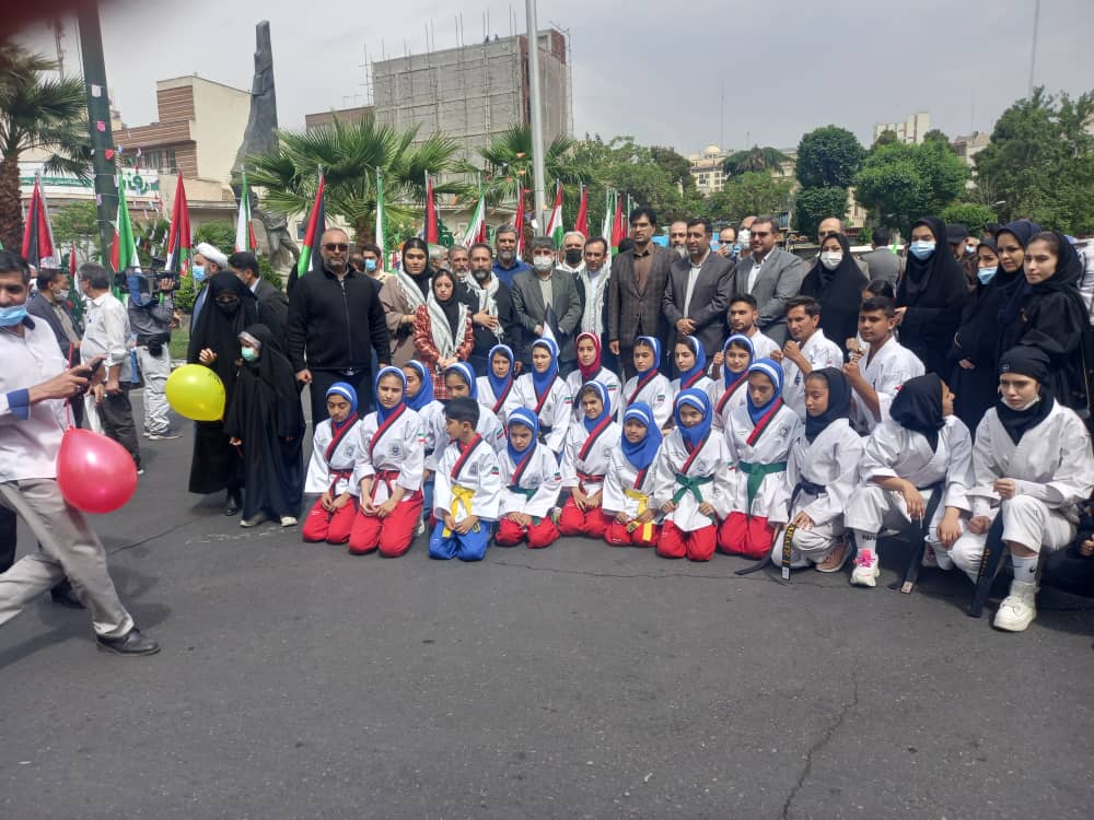 حضور جامعه ورزش در مراسم راهپیمایی روز جهانی قدس