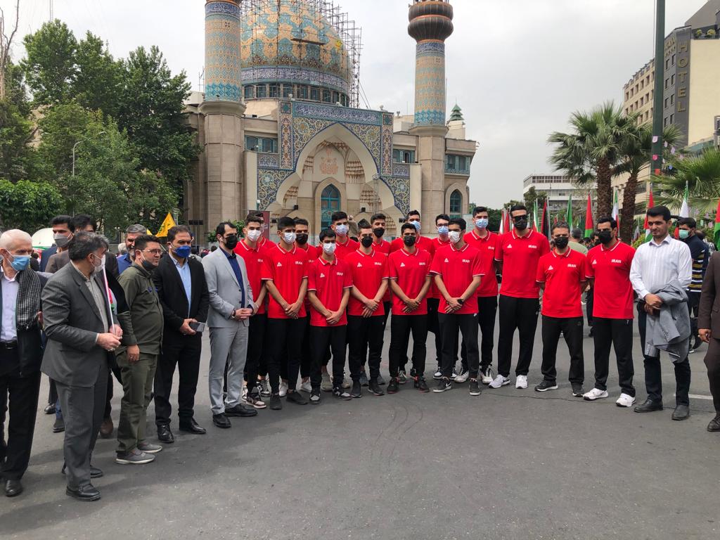 حضور جامعه ورزش در مراسم راهپیمایی روز جهانی قدس