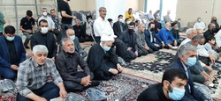 حضور سرزده رئیس قوه قضاییه در نماز جمعه پیشوا+عکس