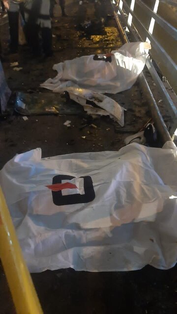 دو کشته در پی سقوط خودرو از پل صدر +عکس دو کشته در پی سقوط خودرو از پل صدر +عکس