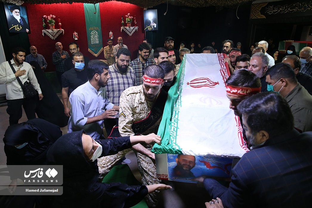 برگزاری مراسم وداع با شهید مدافع امنیت «پوریا احمدی» / تشییع و تدفین جمعه برگزار می‌شود