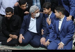 سردار قاآنی در جمع خانواده‌های شهدای مدافع امنیت حضور یافت +تصاویر