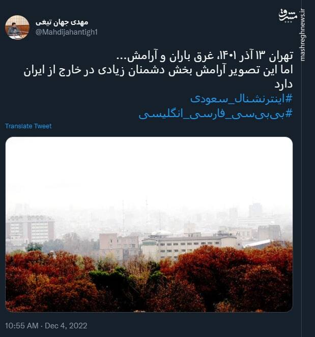 این تصویر دشمنان زیادی در خارج از ایران دارد