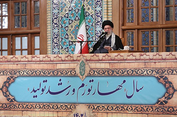 فیلم کامل سخنرانی نوروزی رهبر انقلاب در حرم مطهر رضوی