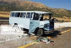 تصادف مینی‌بوس دانش‌آموزان در مهاباد